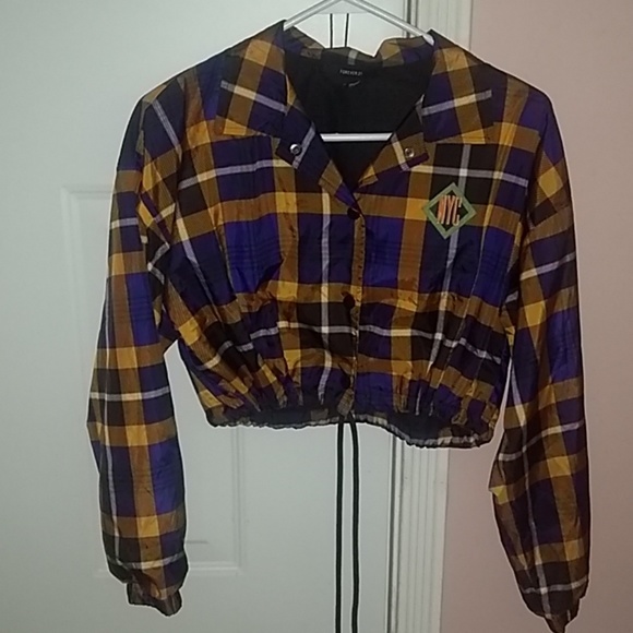 Cropped NYC Coach Jacket from FOREVER 21 - Picture 1 of 5